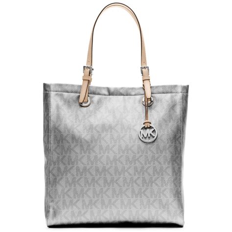 michael kors mott metallic silver|Women's Silver Designer Handbags .